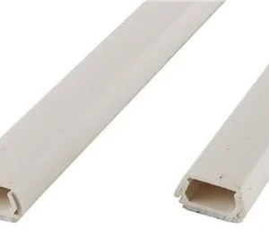 Trapezoid Shaped Cable Raceway Elektra 18mmx1m White