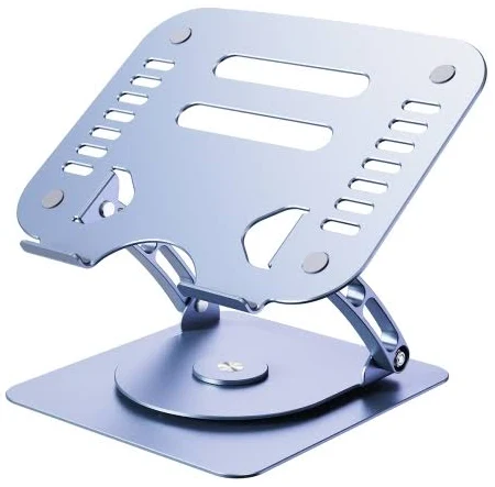 Rotating Two Holes Lifting Laptop Stand (Grey)